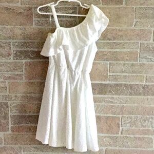 Speechless Kids Off White Eyelet Dress